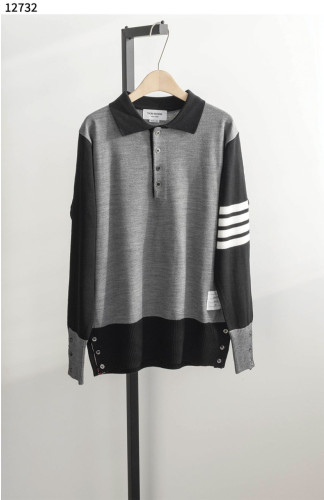 #톰브라운 [Thom Browne] 4버튼 긴팔 니트 카라티 신상입고💢 #상의 #니트 #12732