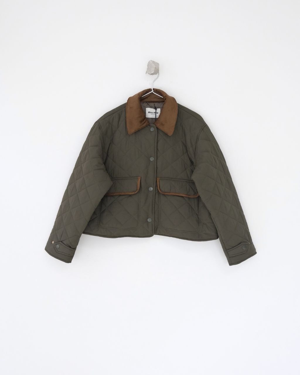 •미우미* 26 퀄팅 퐁제 블루종 자켓 패딩 - 수입
