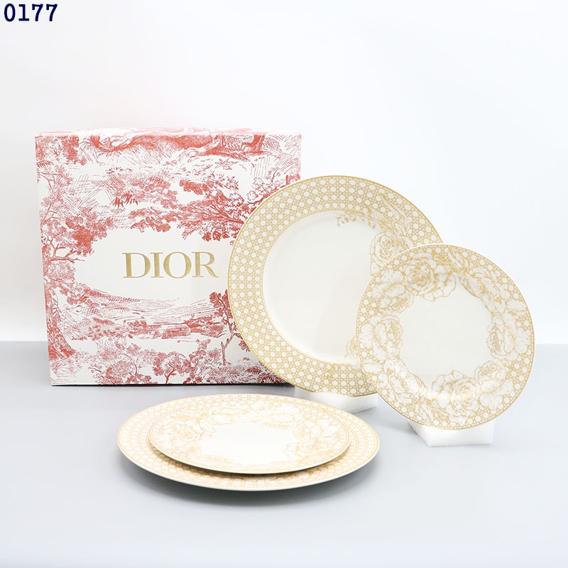 👹디올 까나쥬 몽테인 골드 플레이팅 접시 4종 세트👹