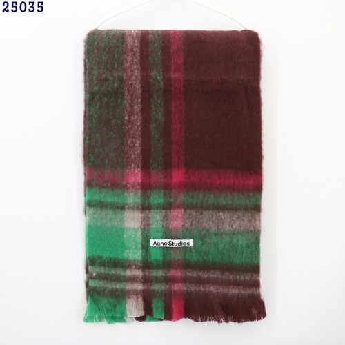 👹아크네 스튜디오 모헤어 체크 스카프 그린브라운👹