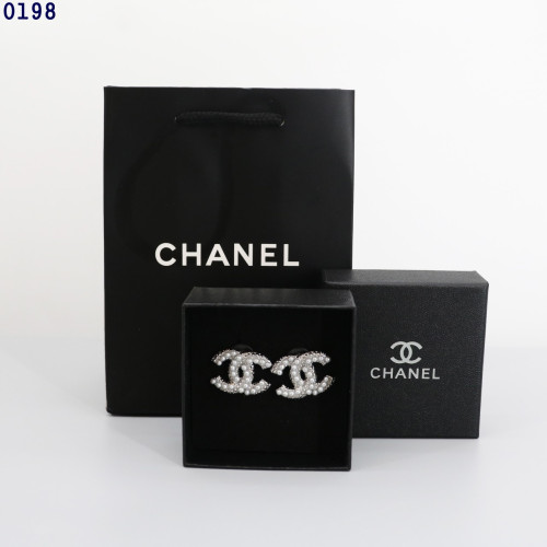 👹샤넬 로고 진주 메탈 실버 귀걸이 👹