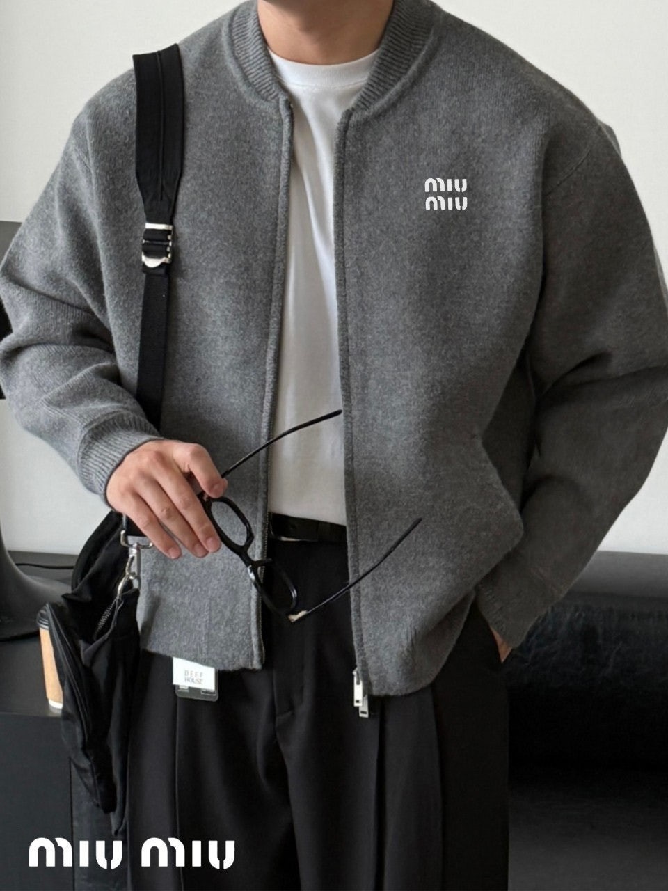 💕 미*** 자수 니트 페리온 투웨이 집업 가디건