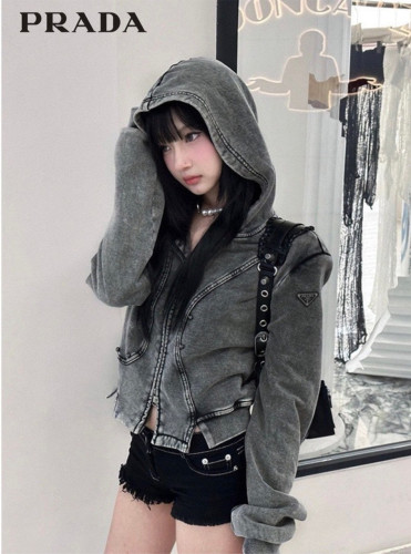 💕 프** 삼각로고 여성 후드집업