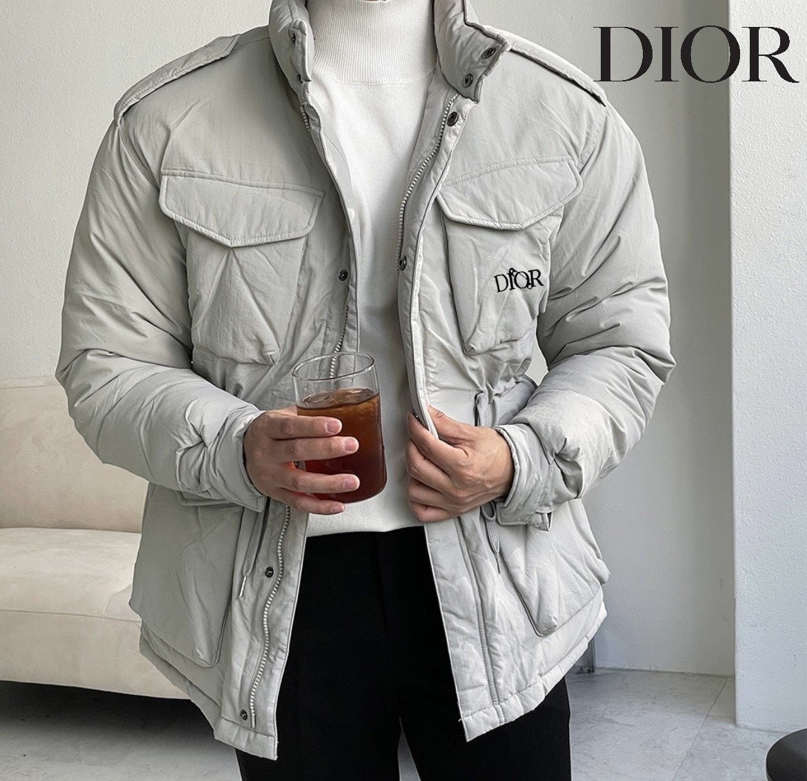 💕 디* 메인클립로고 다운 푸퍼 자켓 패딩