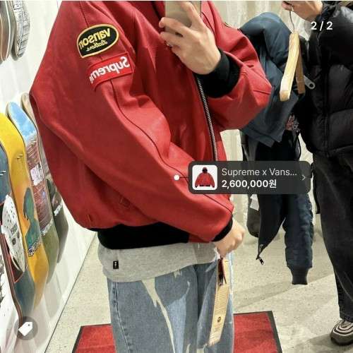 💕 슈** 밴슨 레더 후드 워크 자켓