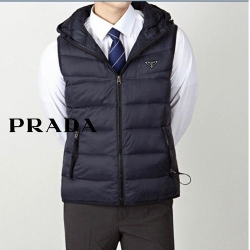 💕 프** 삼각로고 후드 패딩 조끼 베스트