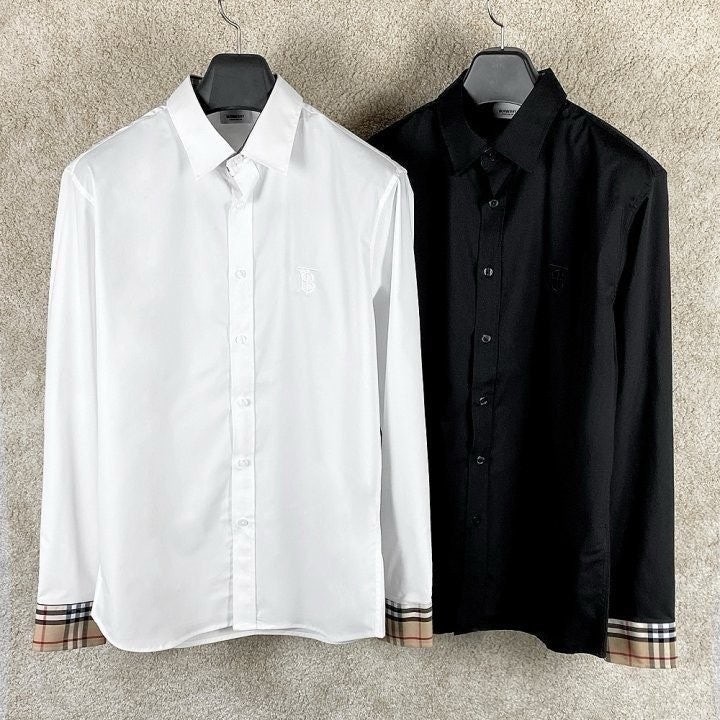 💕 버** TB 모노그램 체크 포인트 셔츠