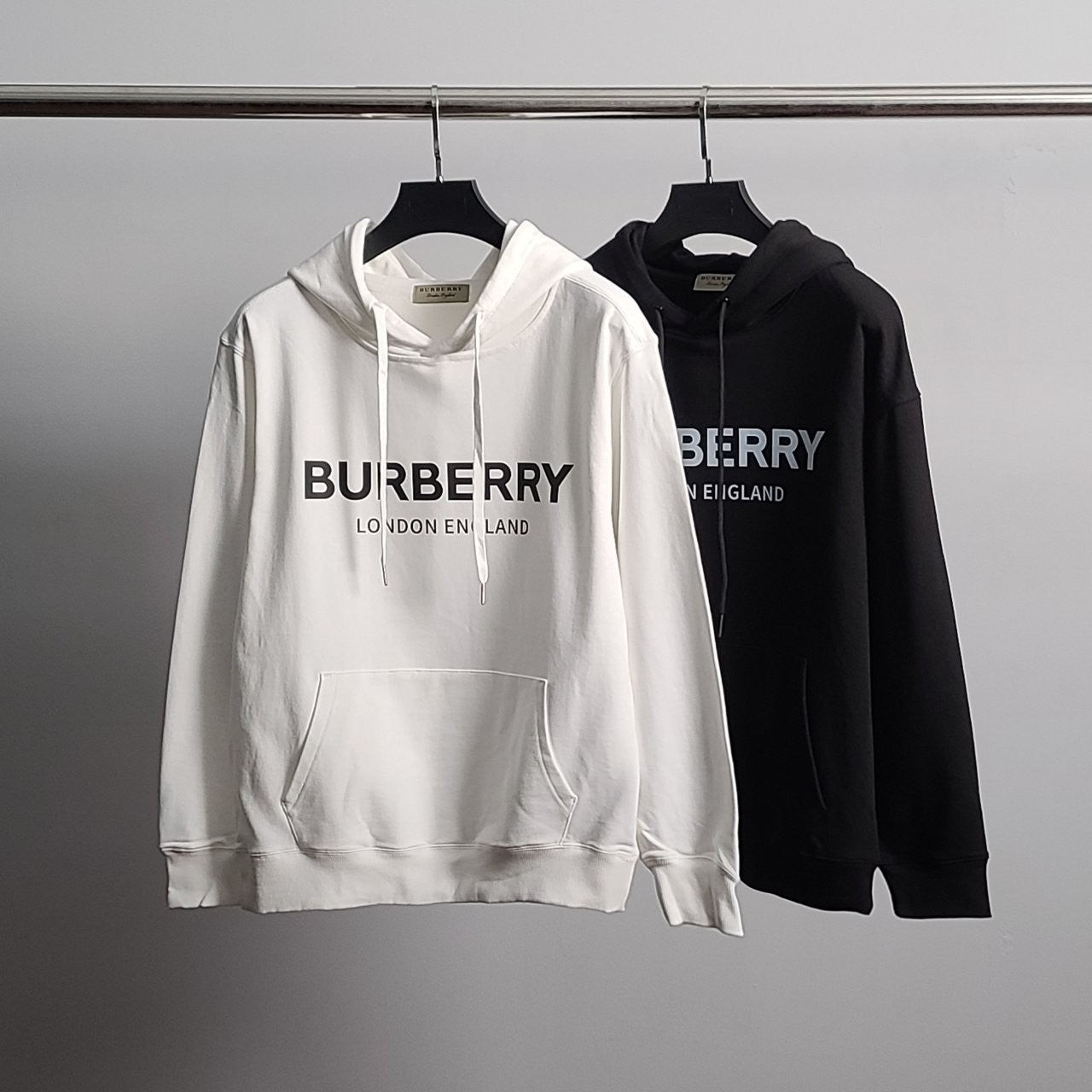 💕 버** 베이직로고 코튼 후드티