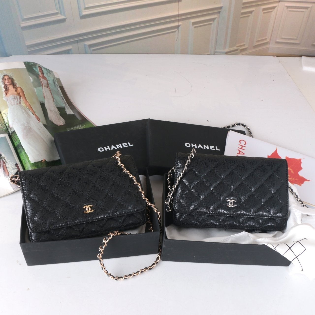 💕 샤* 클래식 WOC 캐비어 (풀박/은장)