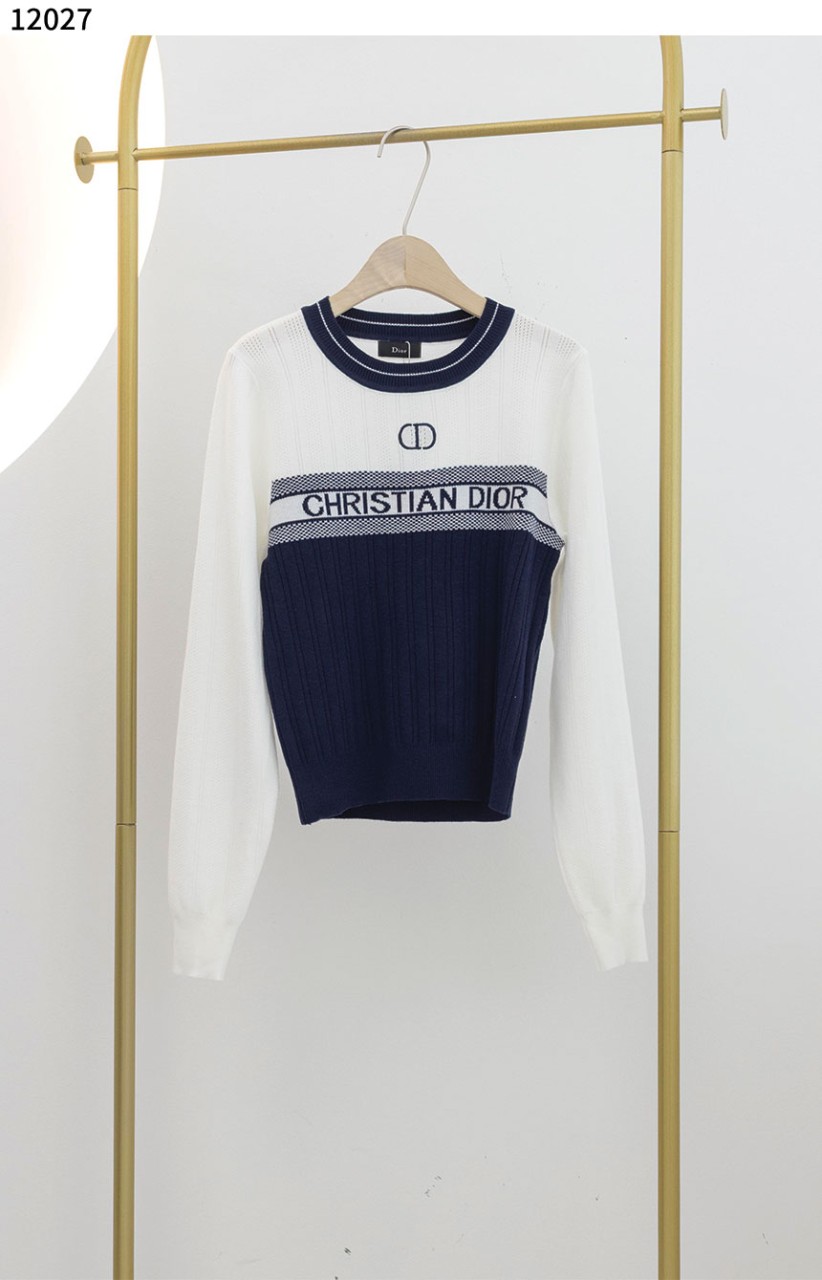 #디올 [Christian Dior] 리비에라 스웨터 코튼 립드 니트 신상입고💢 #상의 #니트 #12027