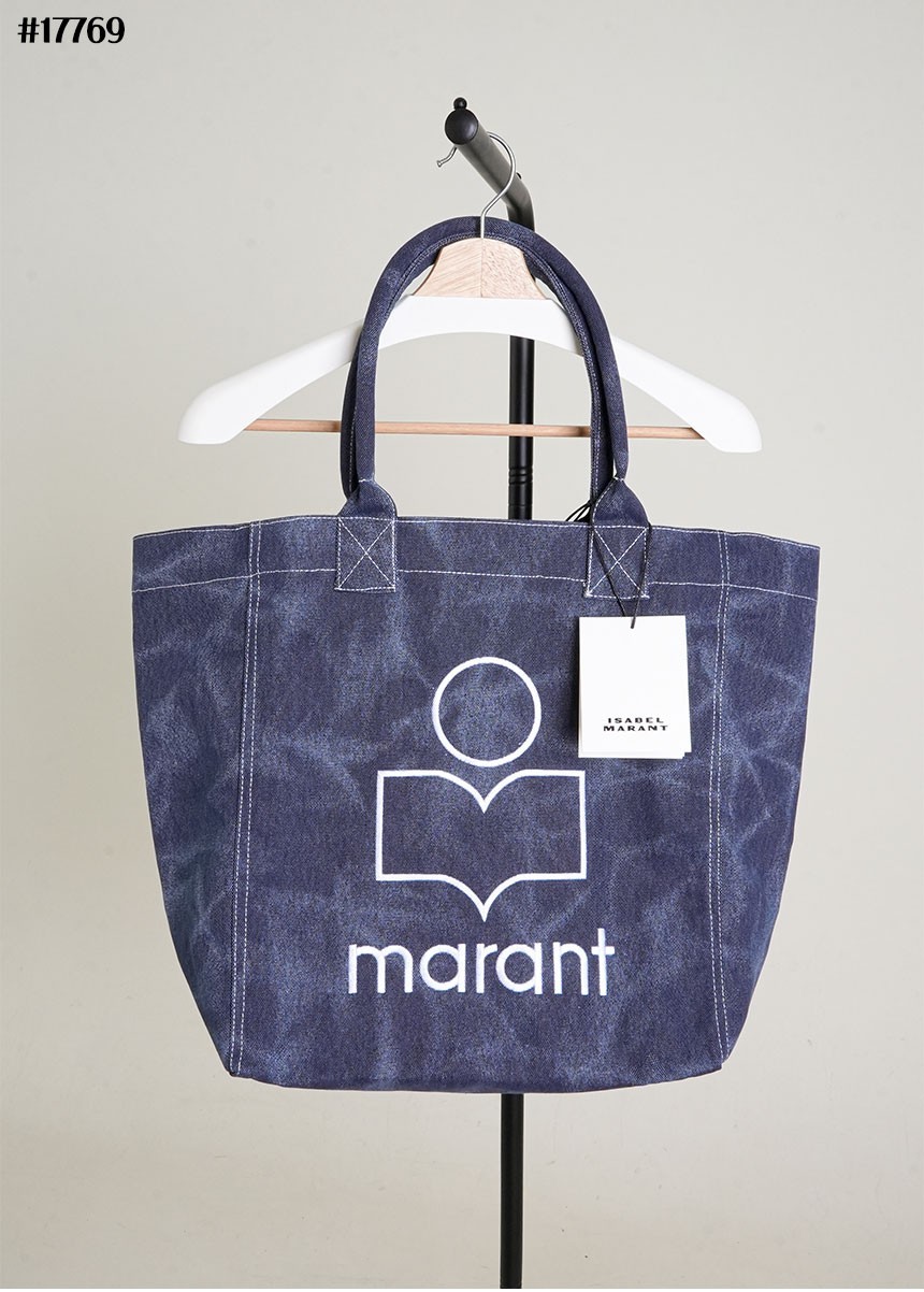 🔆 [ISABEL MARANT] 이자벨 마랑 마블 엔키 코튼 데님 토트 백 🔆