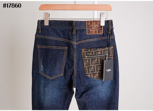 🔆 [FENDI] 펜디 FF 자카드 포켓 슬림핏 데님 팬츠 🔆