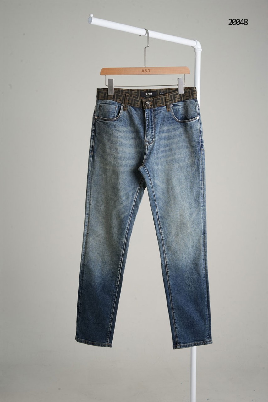 🔆 [FENDI] 펜디 FF 모노그램 트리트먼트 데님 팬츠 🔆