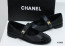 CHANEL 샤넬 CC 메리제인 턴락 플랫 슈즈