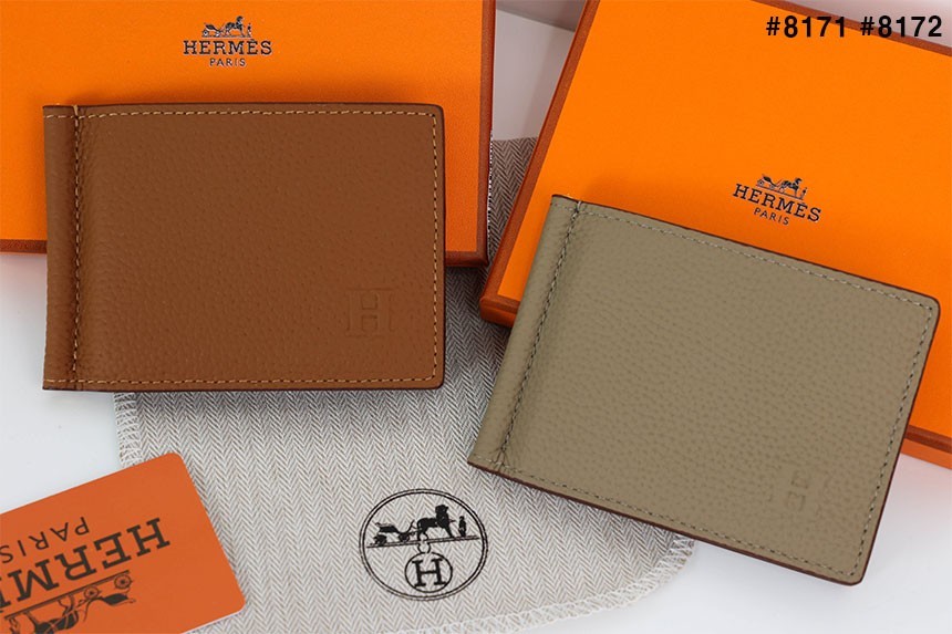 🍀 [HERMES] 에르메스 포커 컴팩트 머니클립 지갑 🍀