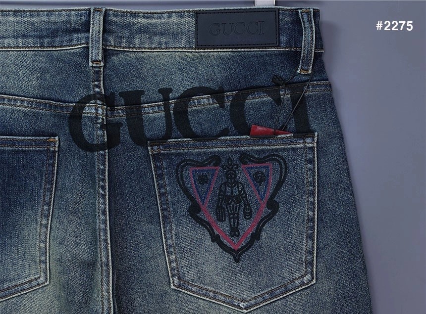 🍀 [GUCCI] 구찌 GG 히스테리아 로고 워싱 데님 청바지 🍀