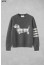 🍀 [THOM BROWNE] 톰브라운 크레이프 체크 자카드 헥터 아이콘 4-바 니트 풀오버 🍀