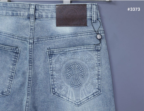 🍀 [Chrome Hearts] 크롬하츠 말발굽엠보 로고 워싱 데님 팬츠 🍀