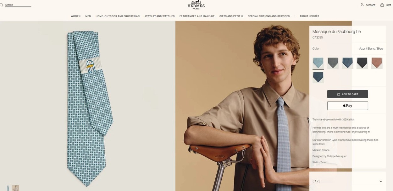 🚨에르메스 모자이크 듀 포부르 넥타이