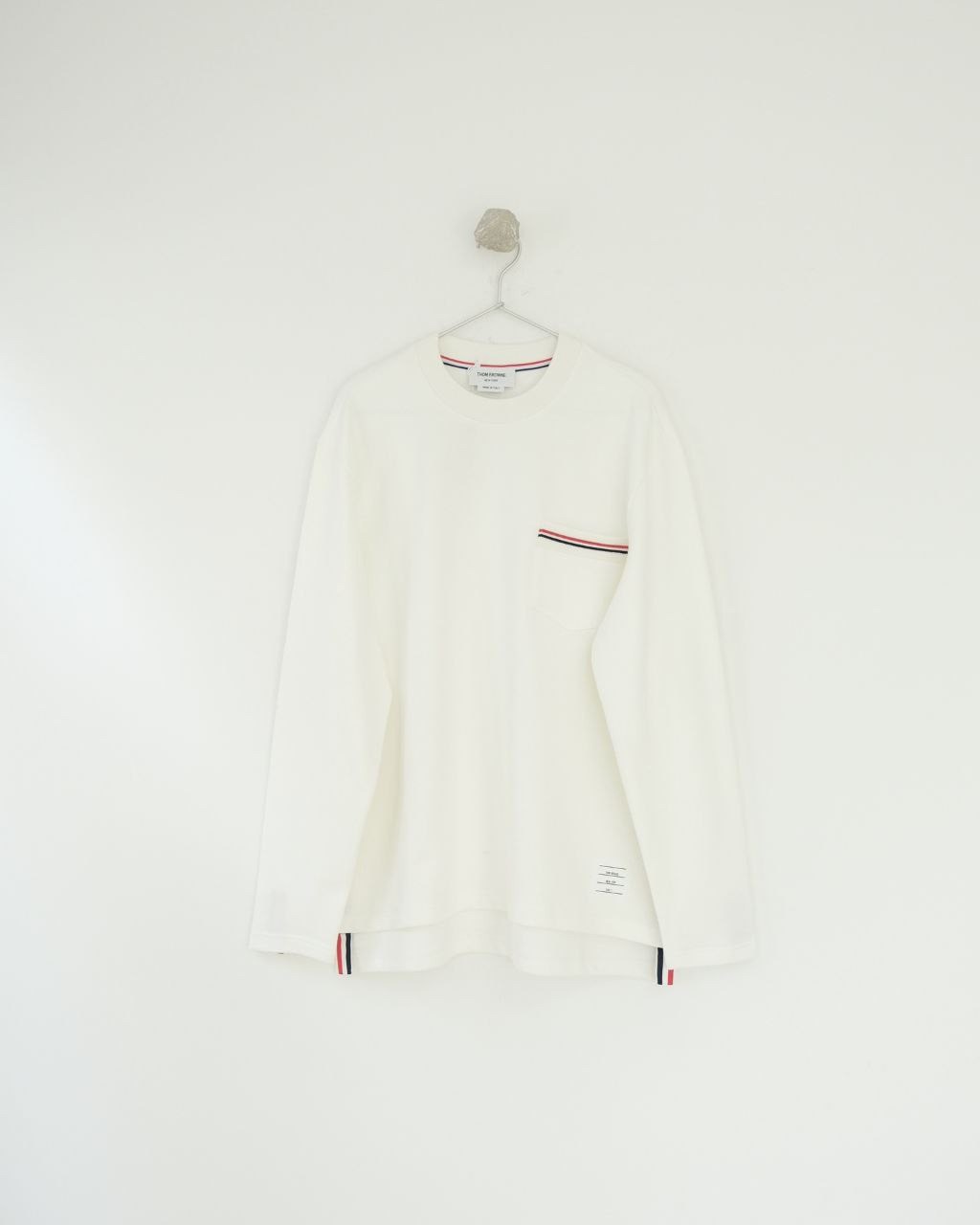 •톰브라* 포켓 삼선 오버사이즈 맨투맨 - 수입