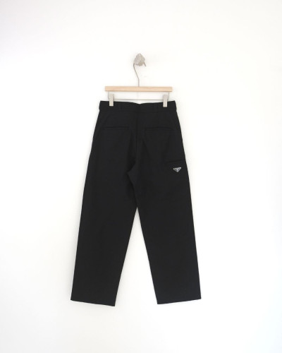 •프라* 리나일론 플레이트 와이드 팬츠 - 수입