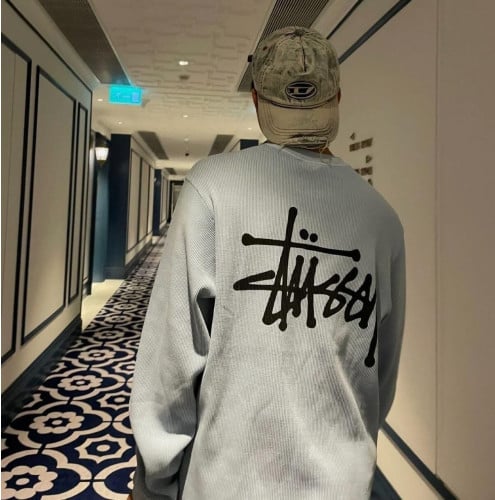 💕 스** 래글런 와플 써멀 롱슬리브 - 수입