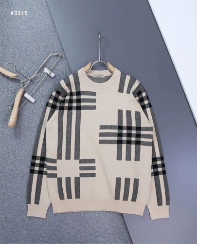 💕 버** 클래식 체크 라운드 스웨터