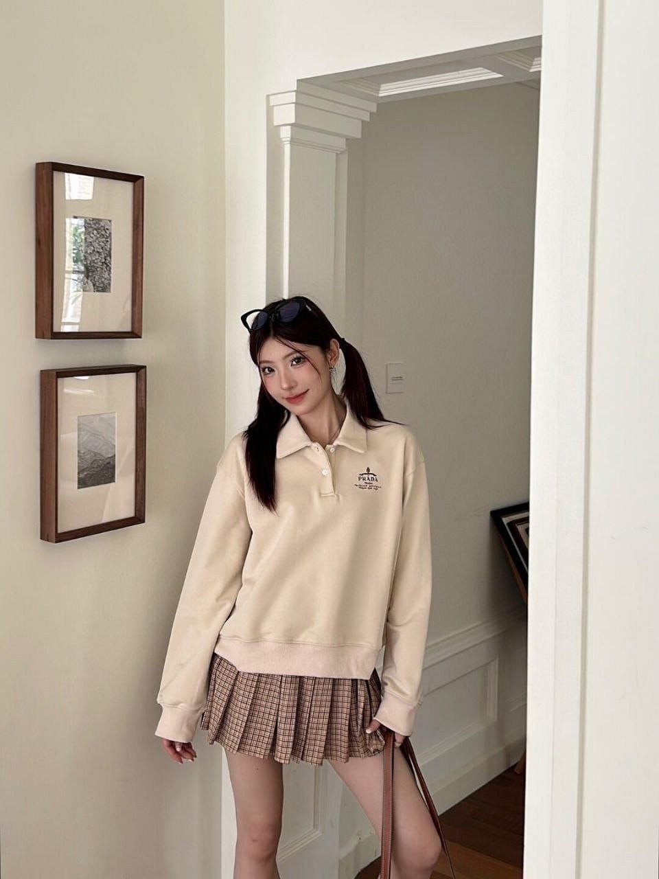 💕 프** 엠브로이드 폴로 롱슬리브 - 수입