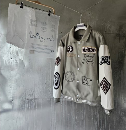 💕 루* 바시티 패치 블루종 자켓