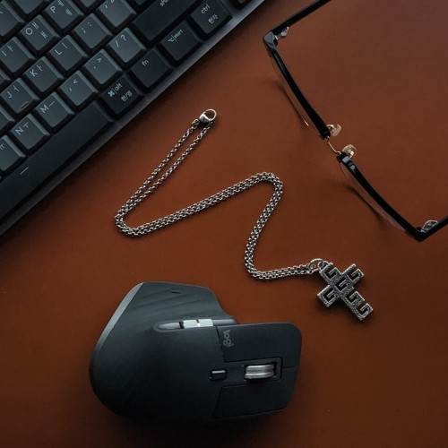 [478번] #구찌  스퀘어 G 십자가 목걸이