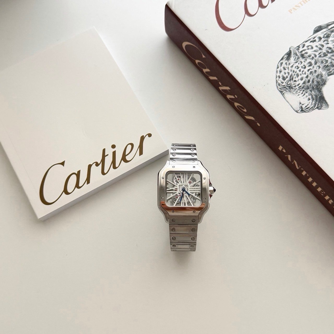 #A #까르띠에  스켈레톤 산토스 시계