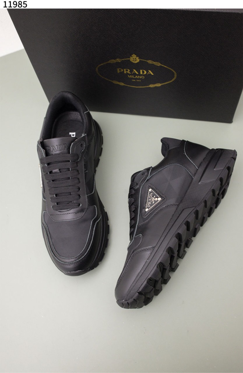 #프라다 [PRADA] 가죽 리나일론 하이탑 스니커즈 신상입고💢 #신발 #11985