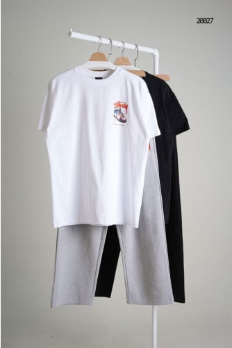 🔆 [STUSSY] 스투시 스니커즈 그래픽 반팔티셔츠 팬츠 세트 🔆