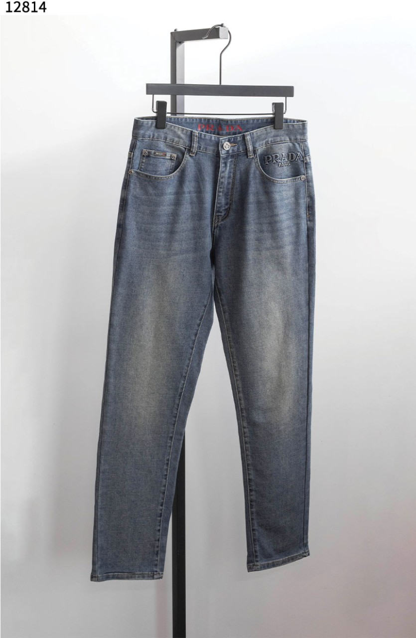 #프라다 [PRADA] 로고 스트레이트 데님 진 신상입고💢 #하의 #팬츠 #12814