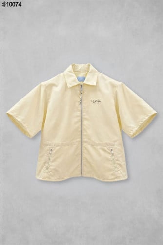 🍀 [LANVIN BLANC] 랑방블랑 골프웨어 발수 드로우스트링 하프 슬리브 풀 집업 점퍼 🍀