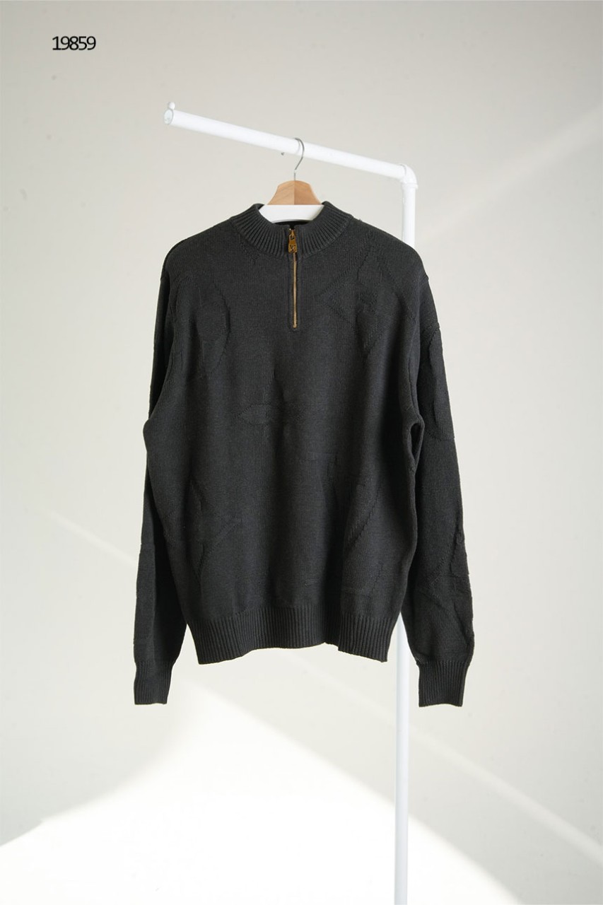 🔆 [LOUIS VUITTON] 루이비통 모노그램 반집업 니트 스웨터 🔆