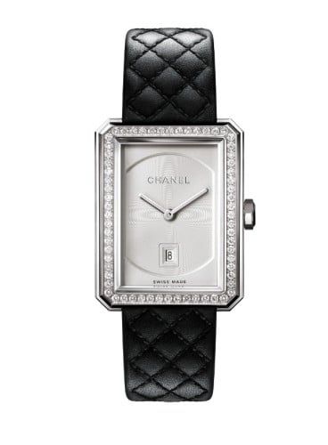 샤* 보이프렌드 화이트다이얼 실버 다이아