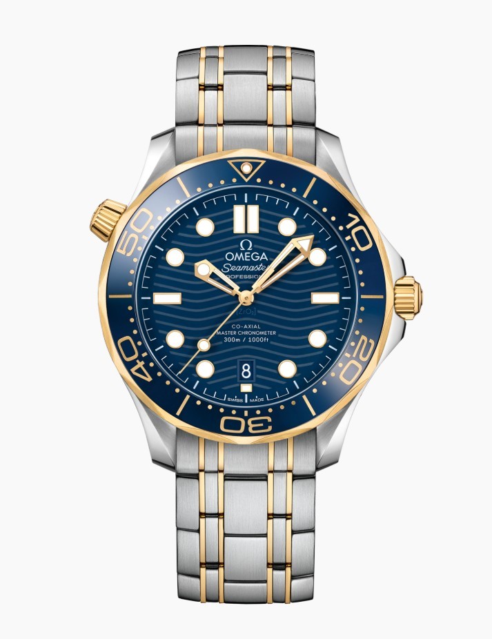 오메* 코액시얼 씨마스터 다이버300M 블루콤비