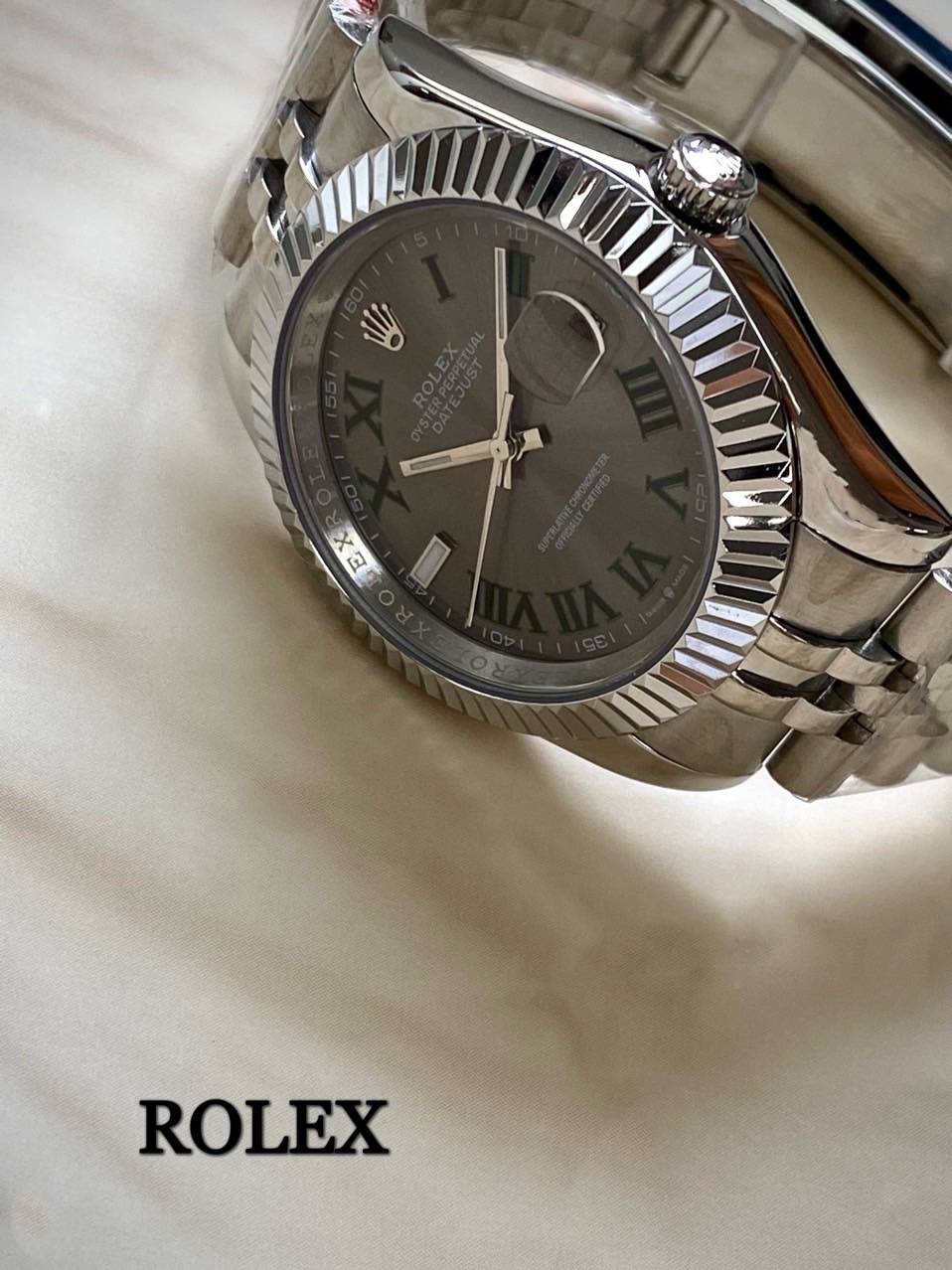 로렉* 데이저스트 그레이 로마 다이얼 남성용