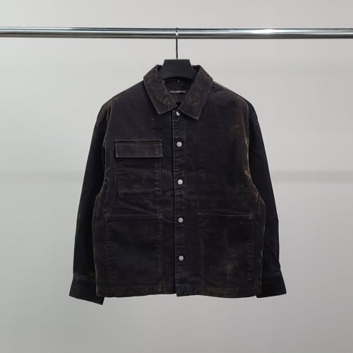 💕 발**** 로고자수 빈티지 데님 자켓