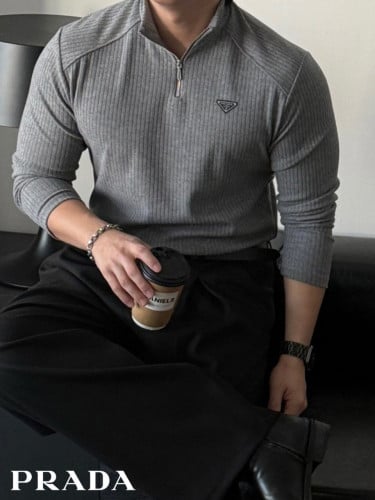 💕 프** 머슬핏 긴팔 반집업