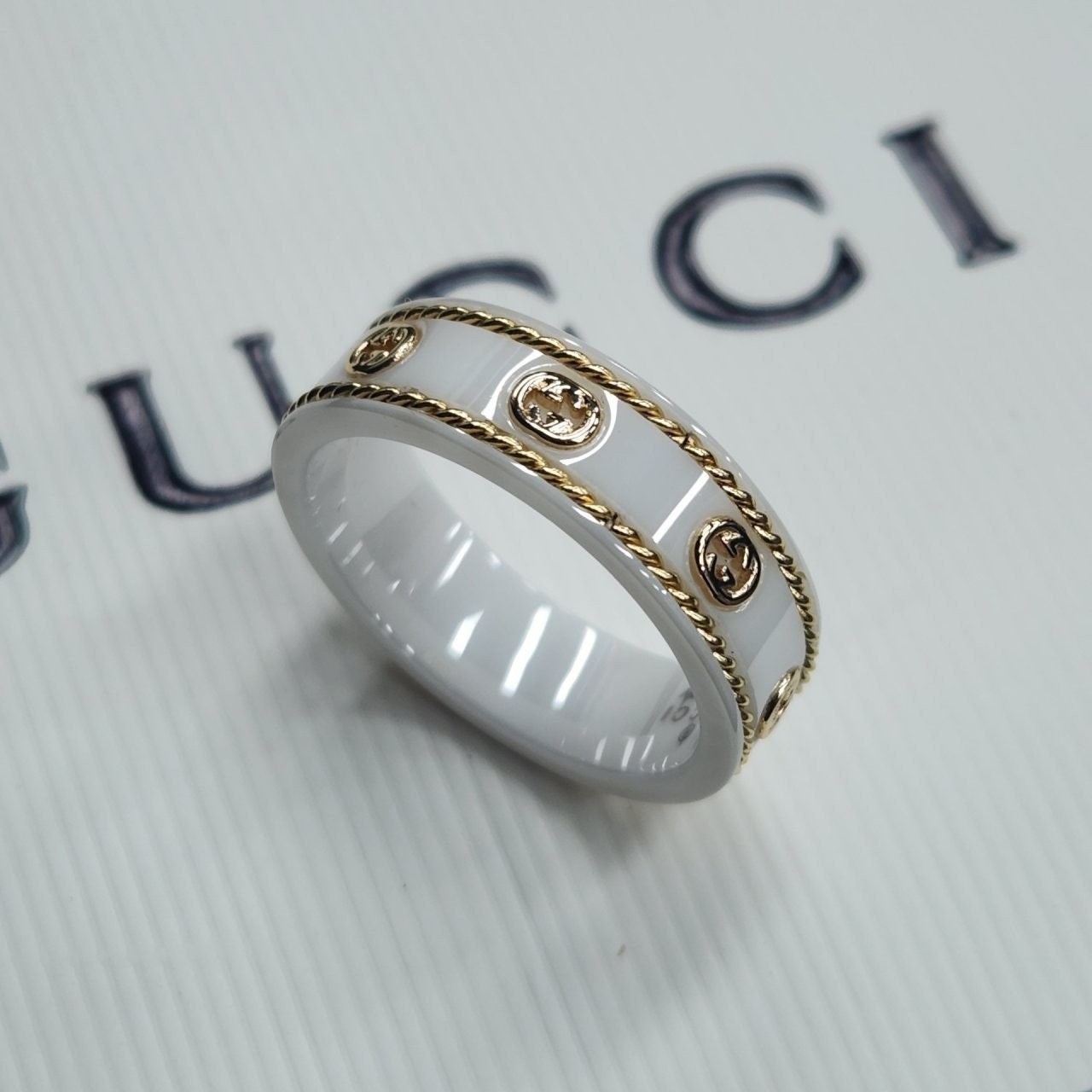 💕 [60번] 구* 아이콘 반지 화이트