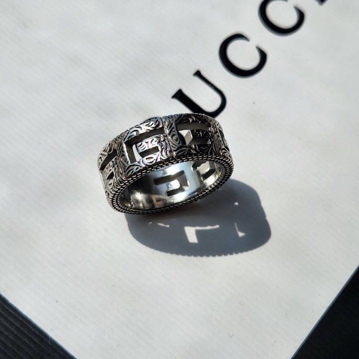 💕 [199번] 구* 스퀘어 G 모티브 반지