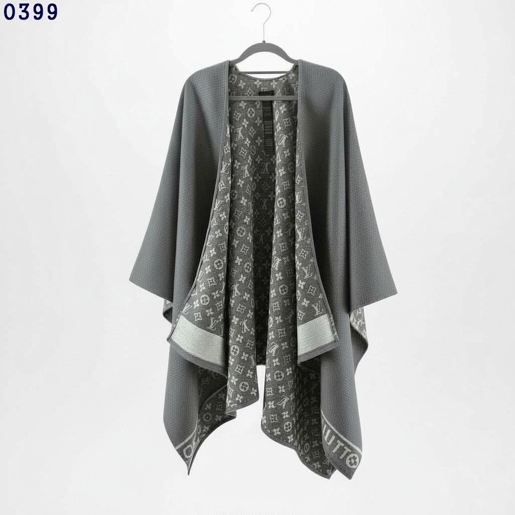 💕 루* 모노그램 울 캐시미어 케이프