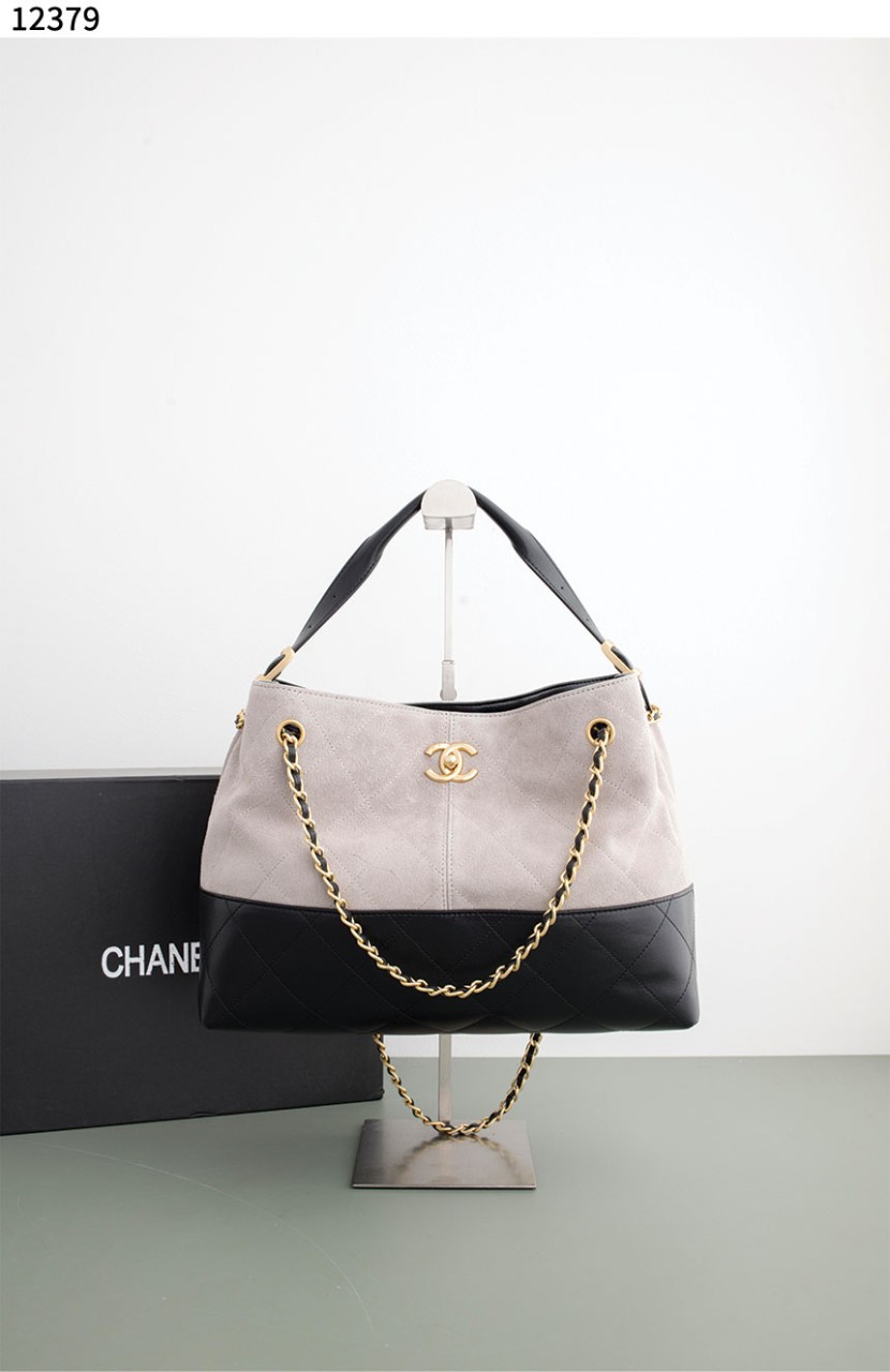 #샤넬 [Chanel] 25A 공방 스웨이드 투톤 호보백 신상입고💢 #가방 #12379