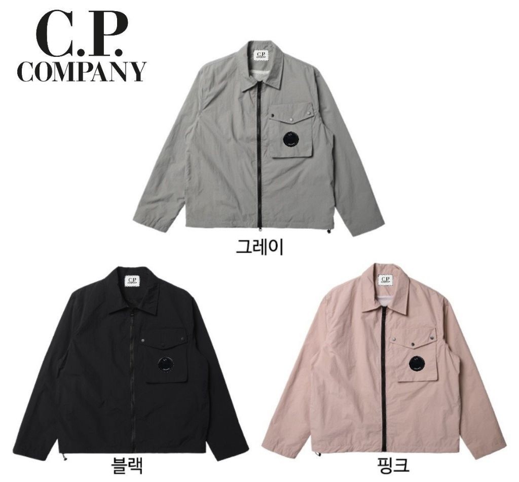 CP컴퍼니 렌즈 와펜 쇼트 포켓 메쉬 바람막이