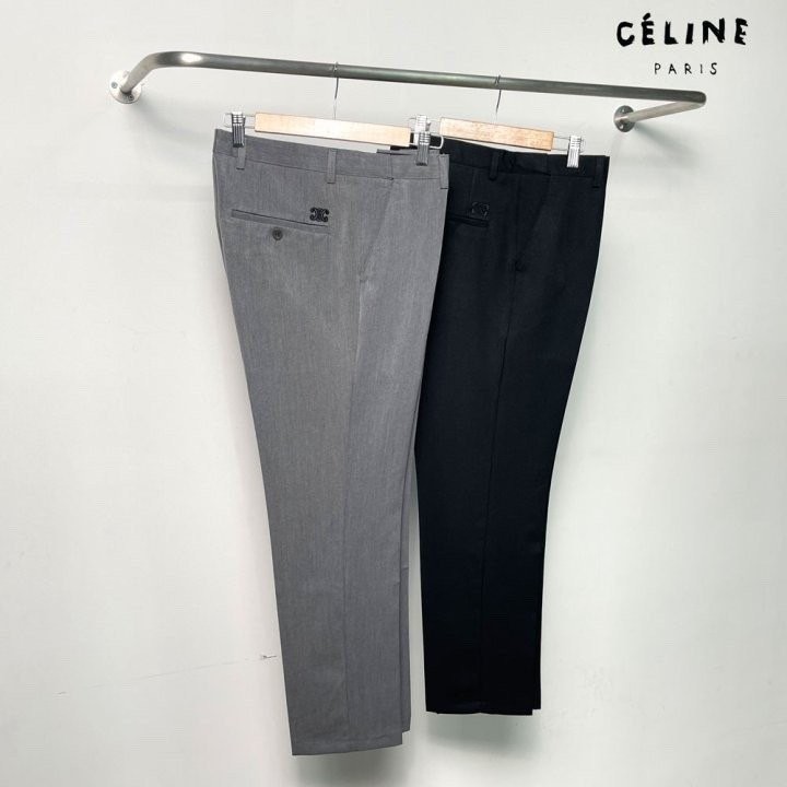 셀린느 트리옹프 자수 로고 히든 슬랙스 (바지)