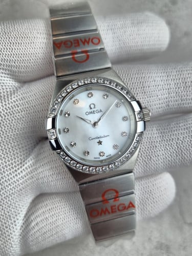 오메가 컨스텔레이션 우먼스 워치 다이아 에디션 시계