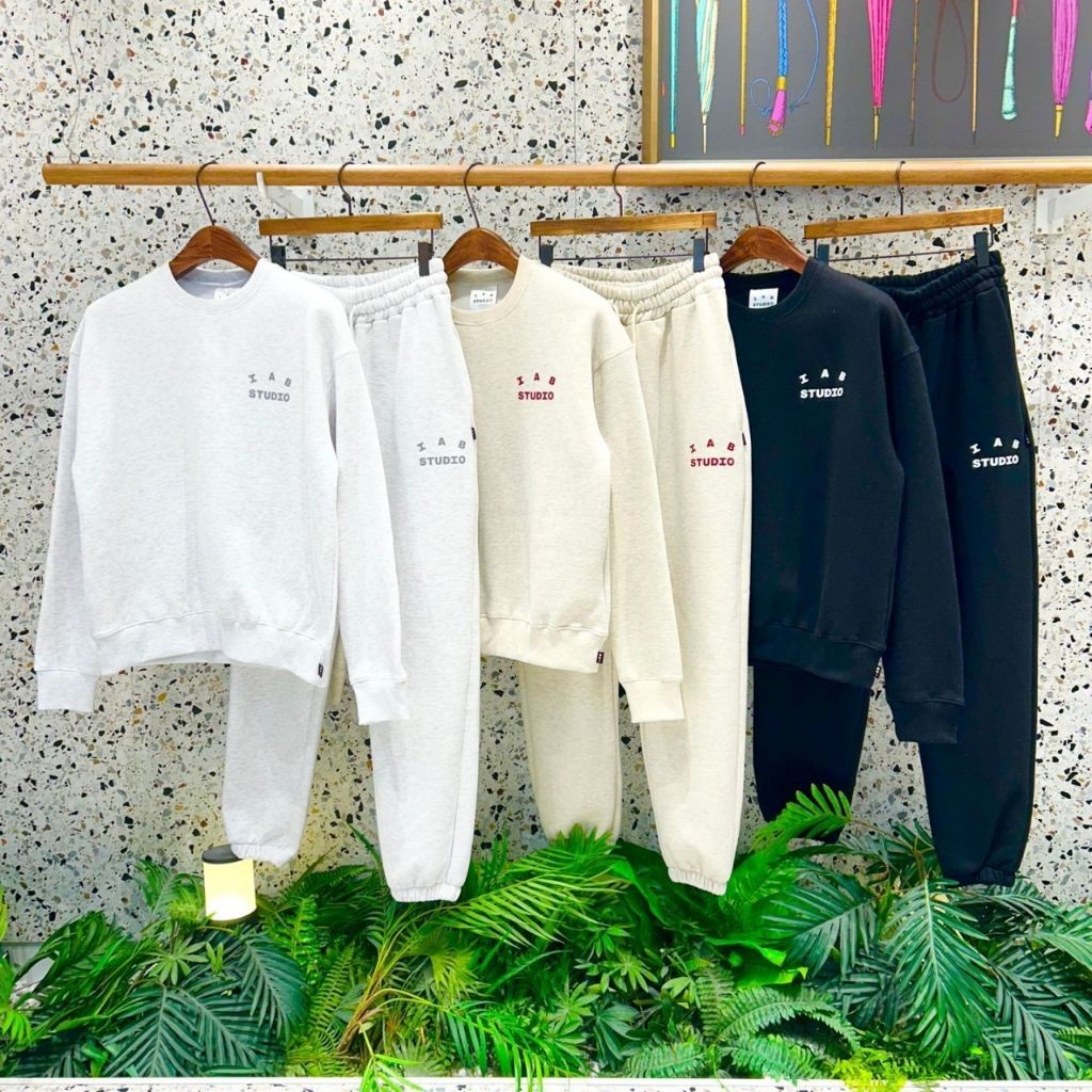 아이앱 스튜디오 맨투맨 팬츠 세트