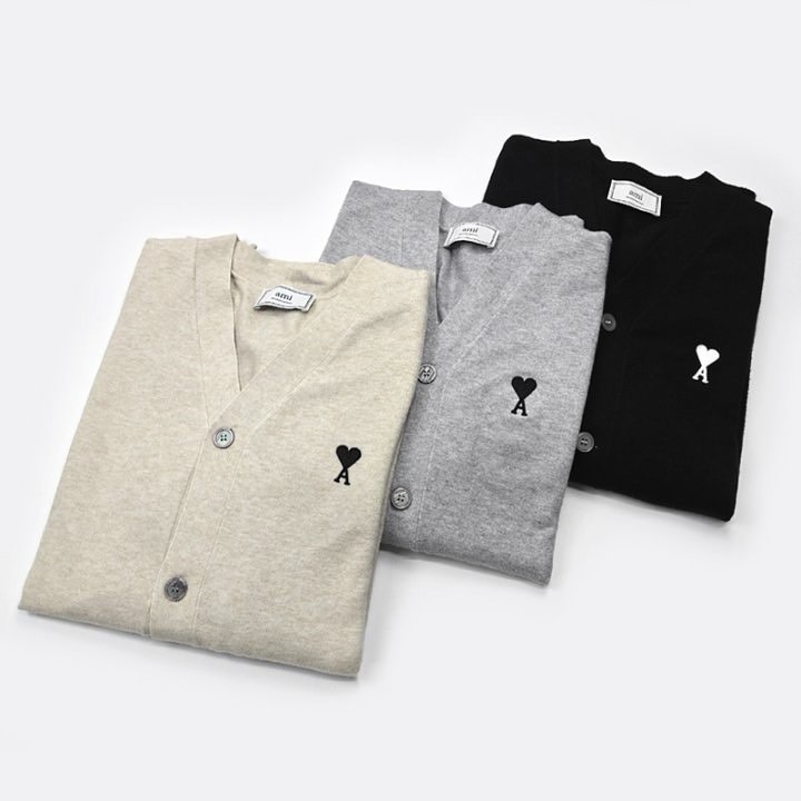 아미 스몰 하트 가디건